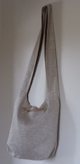 Crossbody Bag (black, brown, natural linen)