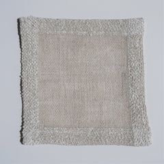 Napkin Boucle serviettes Linen Room Latvia 18 x 18 cm gray & white 