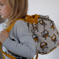 Linen Backpack with different prints