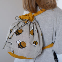 Linen Backpack with different prints