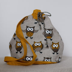 Linen Backpack with different prints