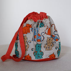 Linen Backpack with different prints