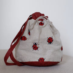 Linen Backpack with different prints