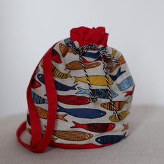 Linen Backpack with different prints