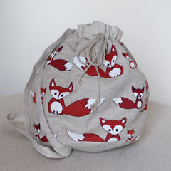 Linen Backpack with different prints