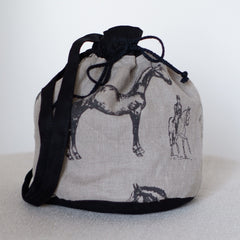 Linen Backpack with different prints