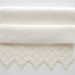 Linen Towel with Crocheted Lace towels Linen Room Latvia 100 x 45 cm 